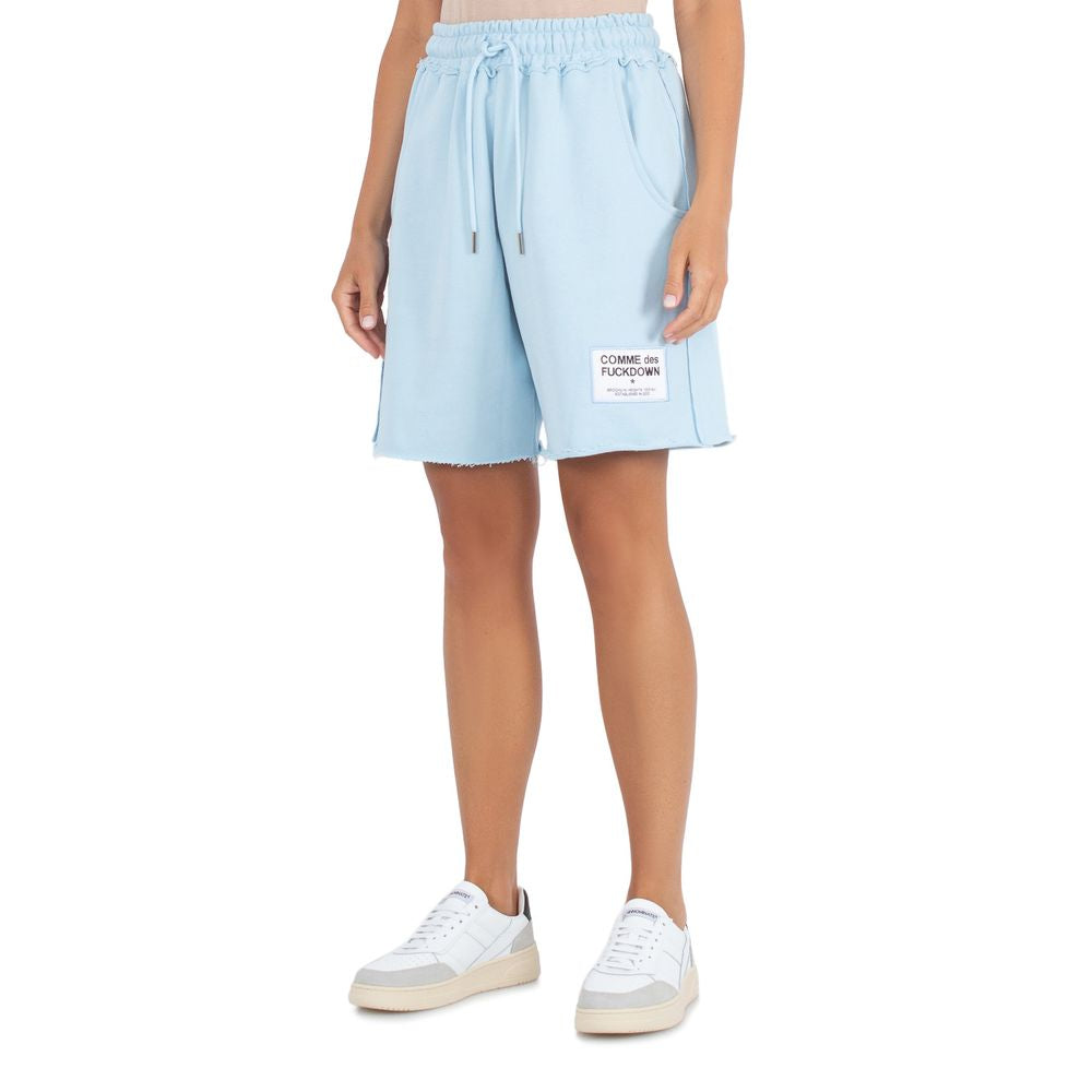 Comme Des Fuckdown Lyseblå Bomuldsshorts