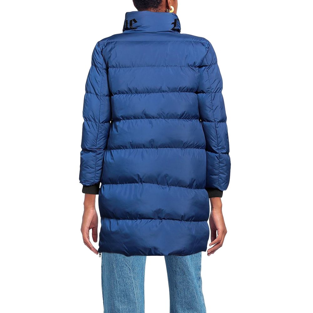Love Moschino Chic lang dunjakke med logodetalje