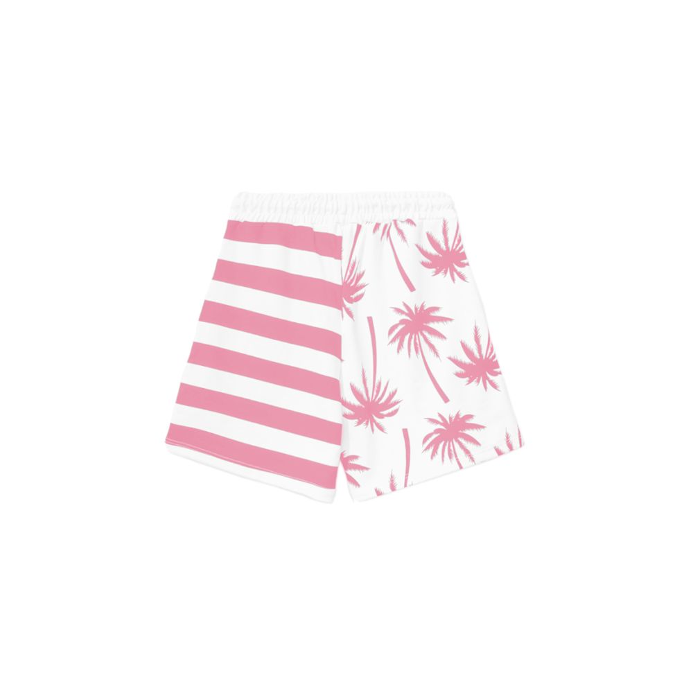 Comme Des Fuckdown Chic Lyserøde Stribede Shorts med Snøre