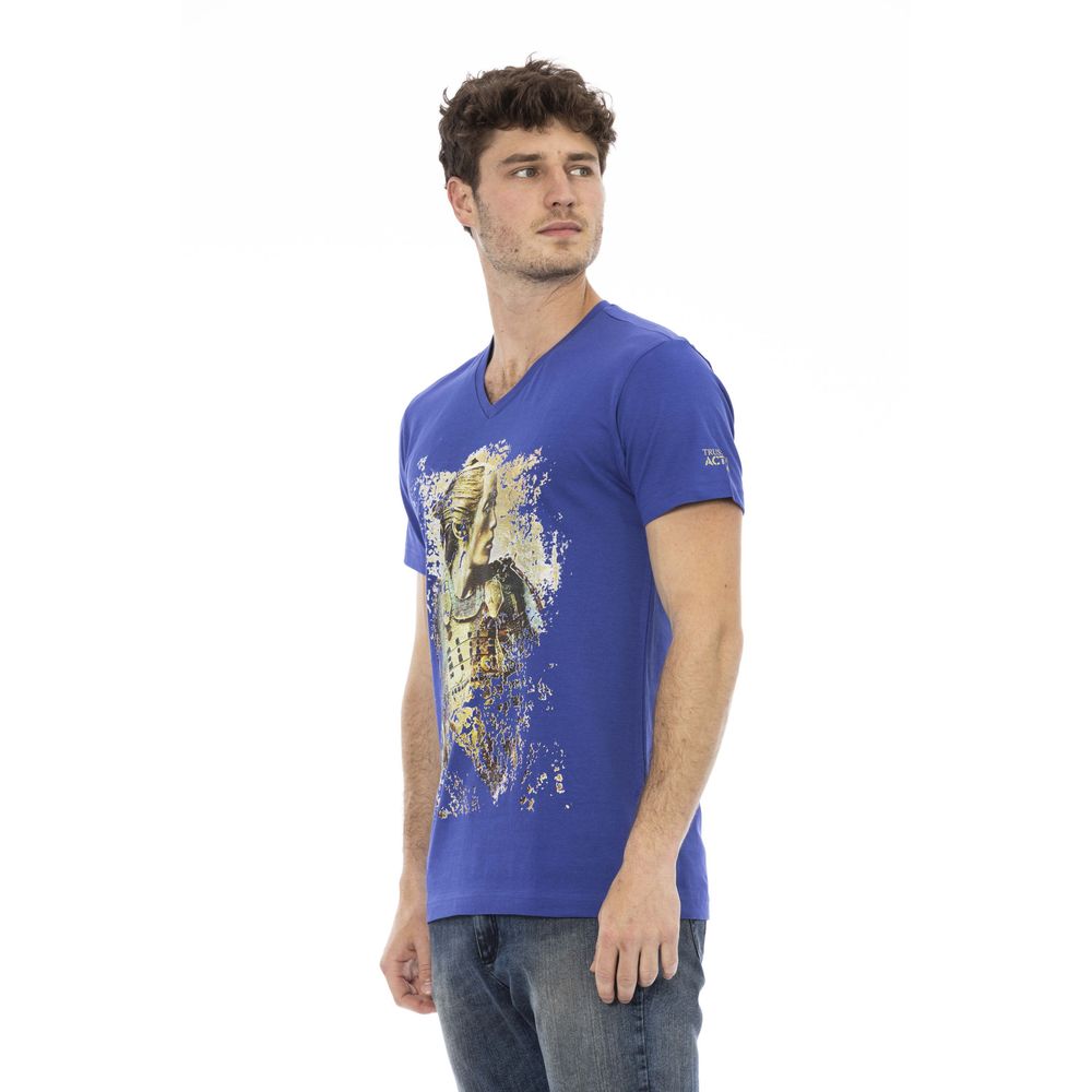 Trussardi Action Blå Bomuld Herre T-shirt