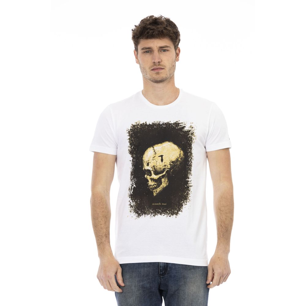 Trussardi Action Hvid Bomuld Herre T-shirt