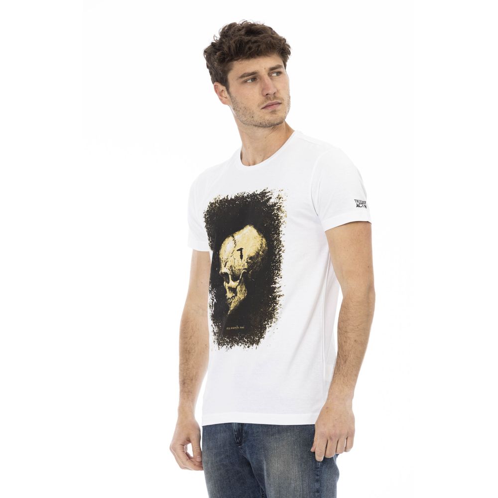 Trussardi Action Hvid Bomuld Herre T-shirt
