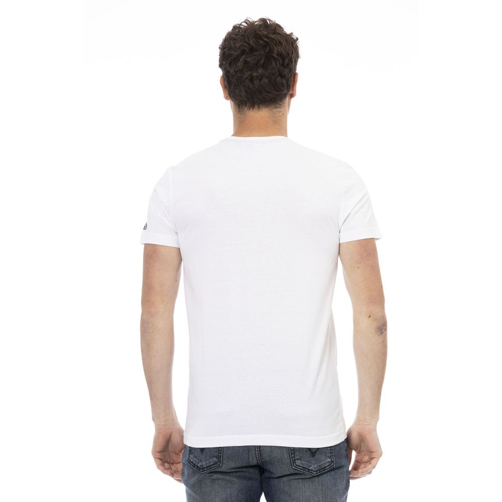 Trussardi Action Hvid Bomuld Herre T-shirt