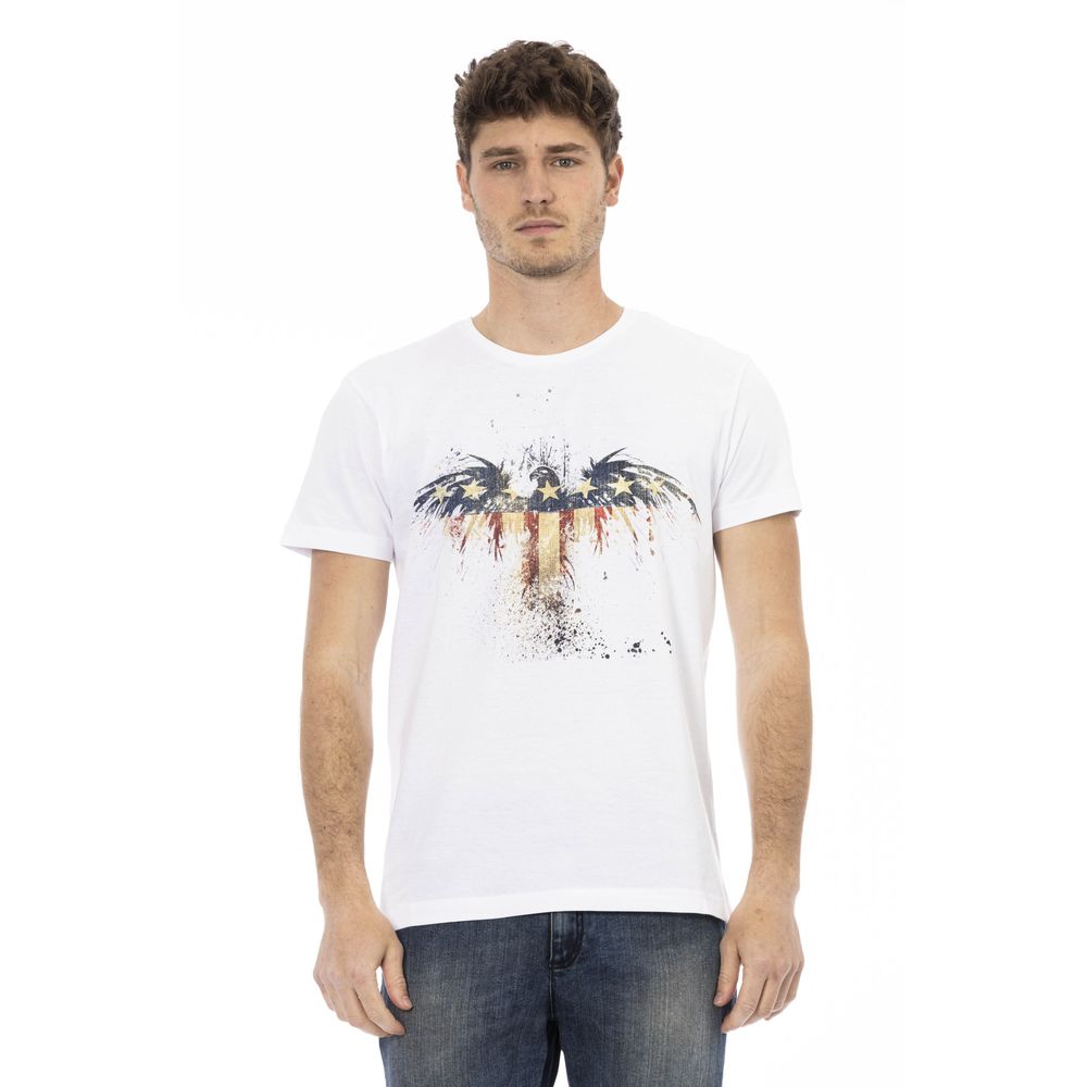 Trussardi Action Hvid Bomuld Herre T-shirt