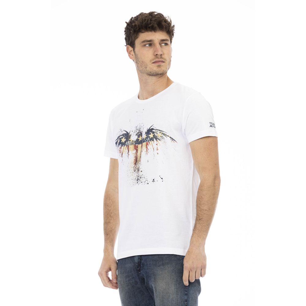 Trussardi Action Hvid Bomuld Herre T-shirt