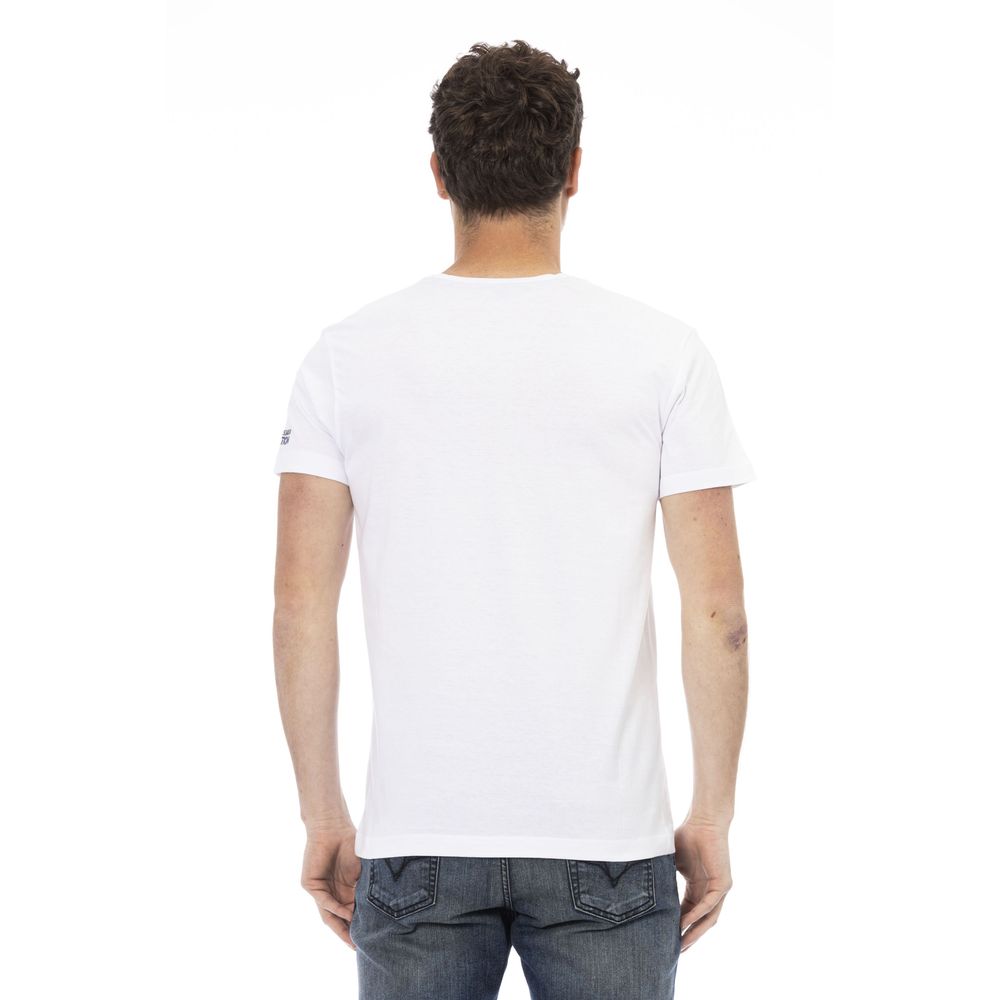 Trussardi Action Hvid Bomuld Herre T-shirt