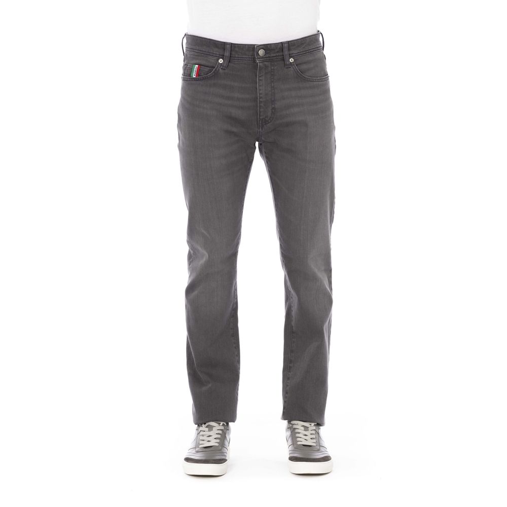 Baldinini Trend Grå Bomuld Herrejeans