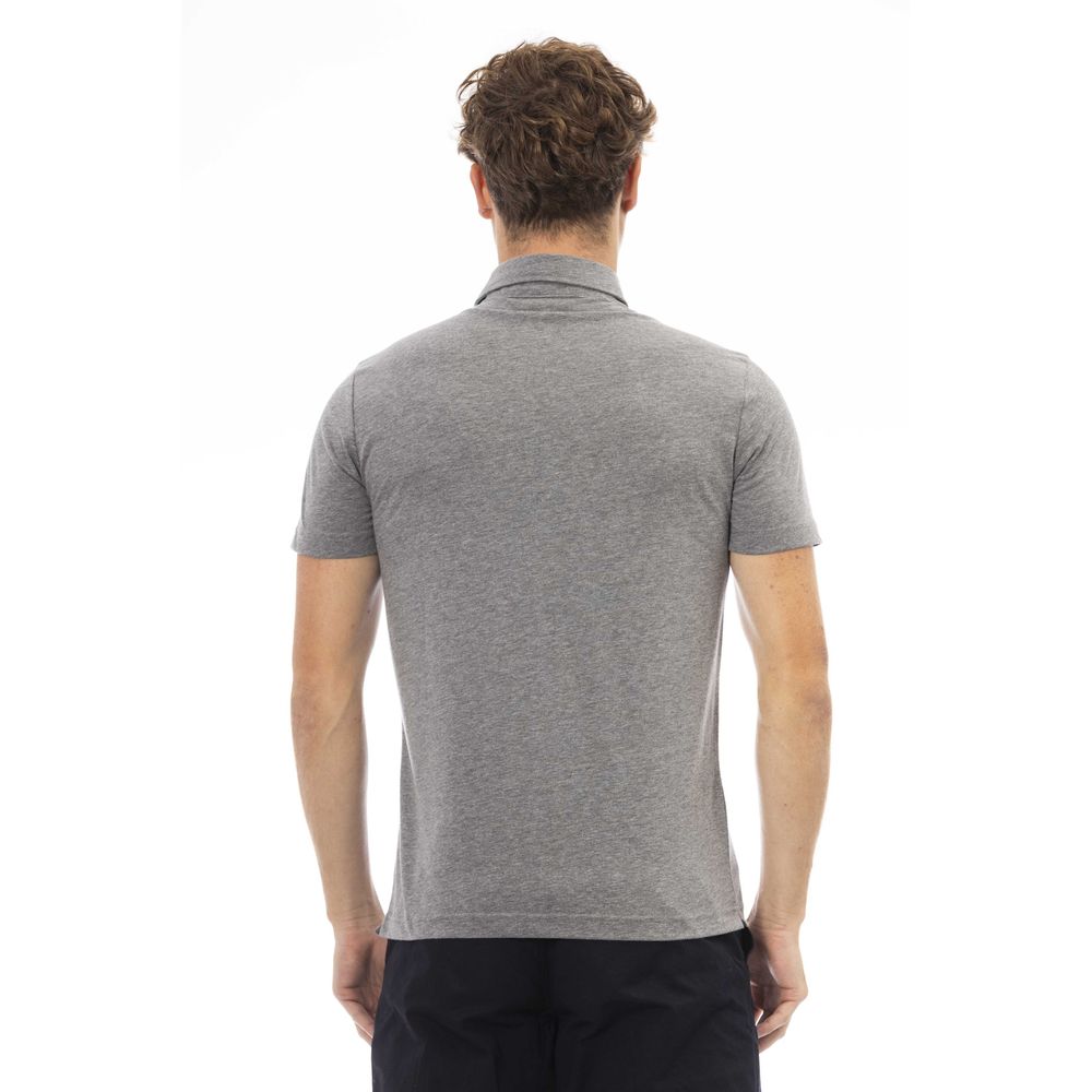 Baldinini Trend Grå Bomuld Polo Shirt til mænd