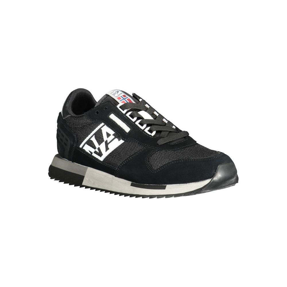 Napapijri sort læder herre sneaker