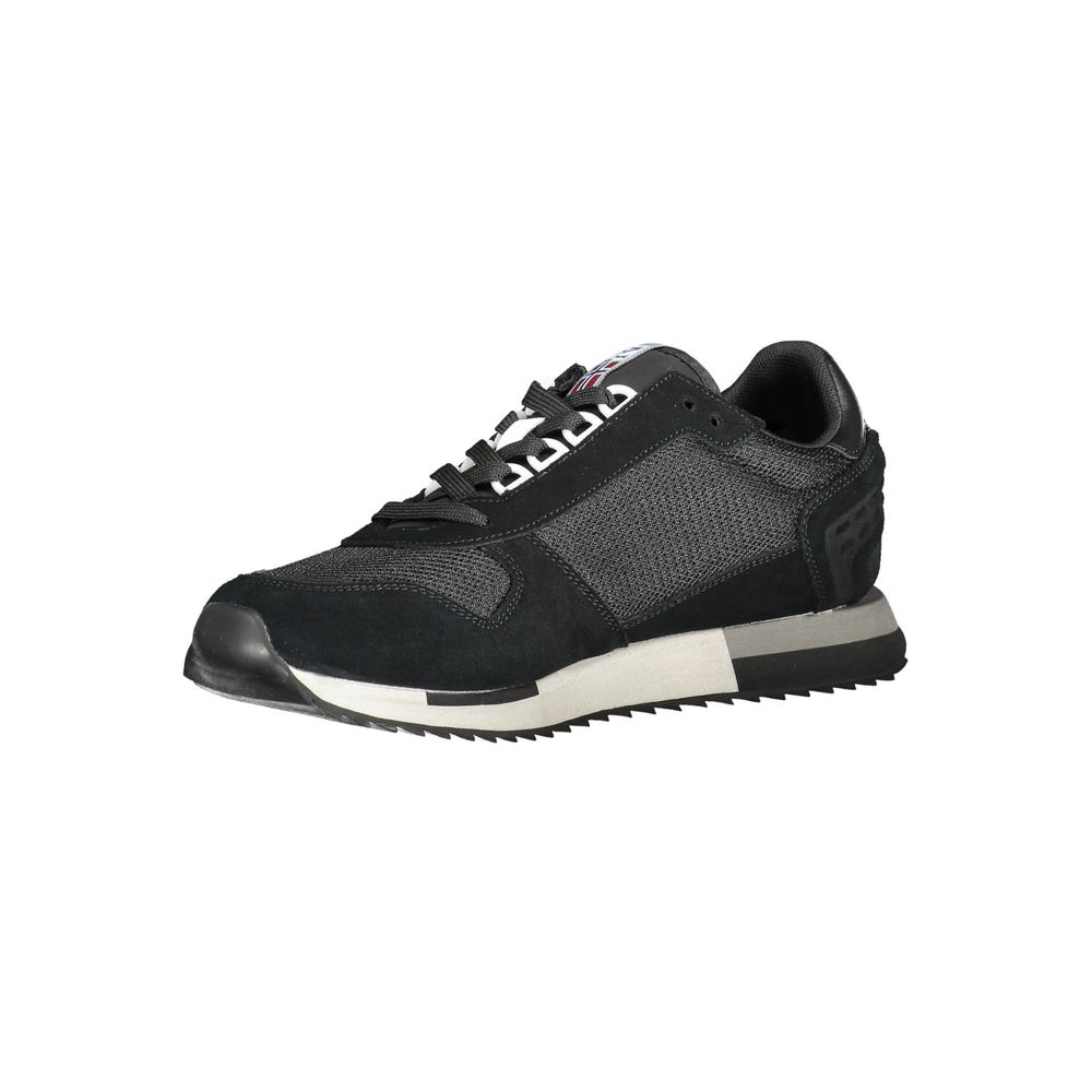 Napapijri sort læder herre sneaker