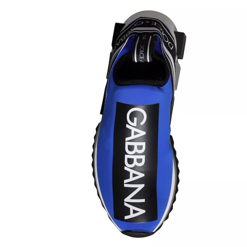 Dolce & Gabbana Blå Logo Lave Sorrento Sneakers Sko