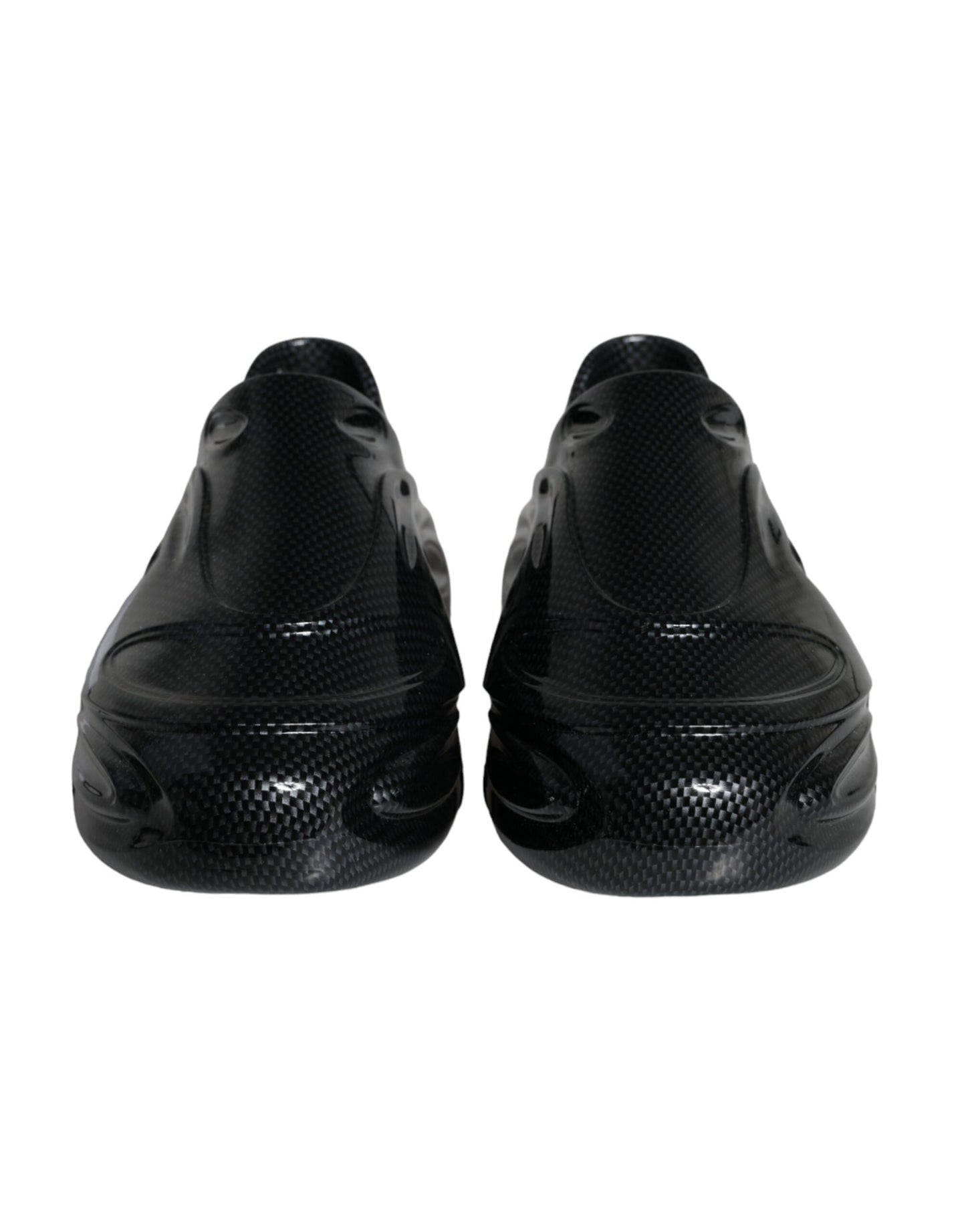 Dolce & Gabbana Sorte Foiled Rubber Toy Low Top Herre Sneakers Sko
