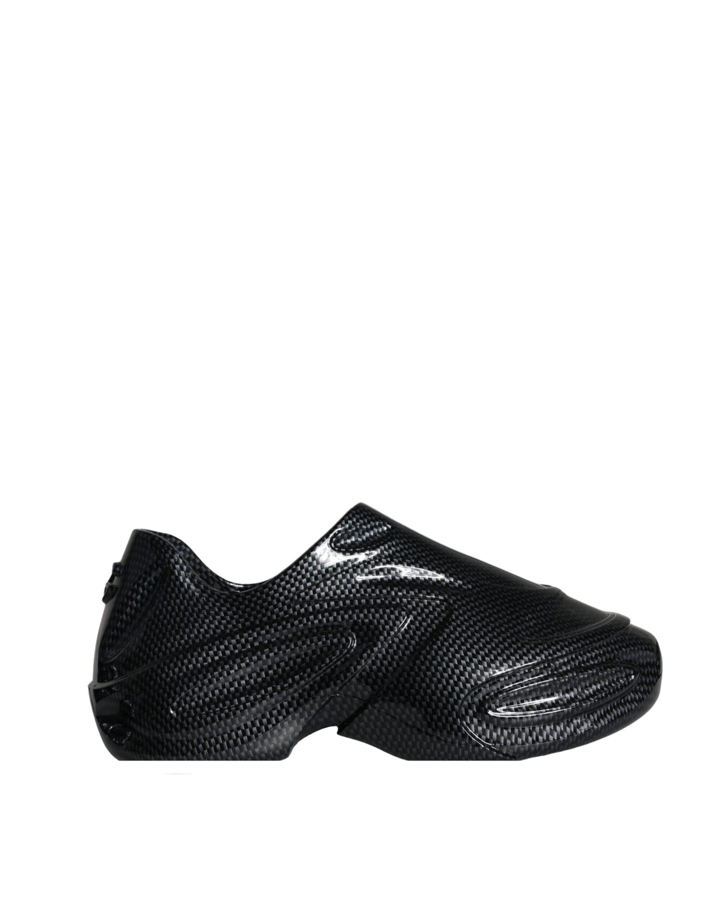 Dolce & Gabbana Sorte Foiled Rubber Toy Low Top Herre Sneakers Sko