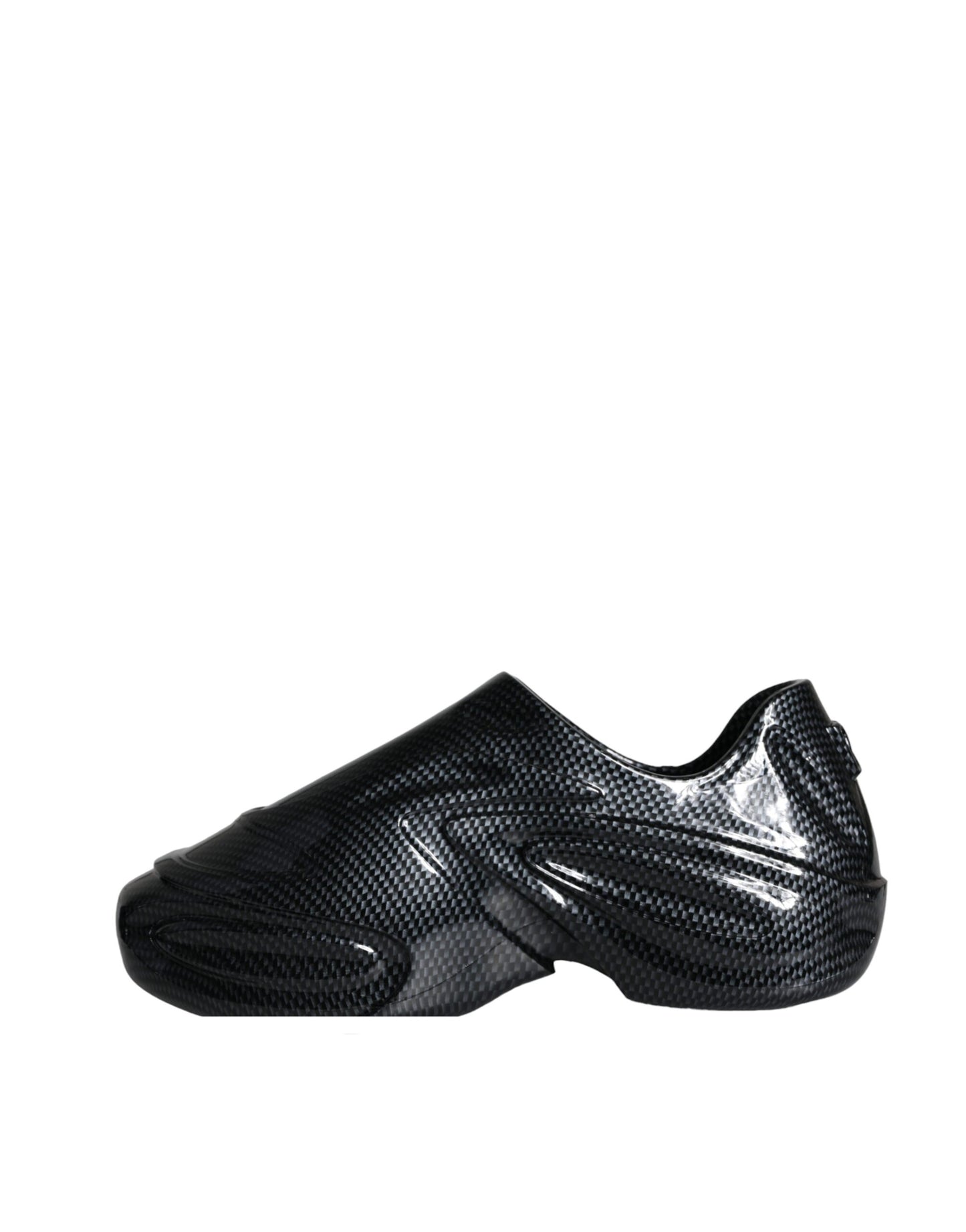 Dolce & Gabbana Sorte Foiled Rubber Toy Low Top Herre Sneakers Sko