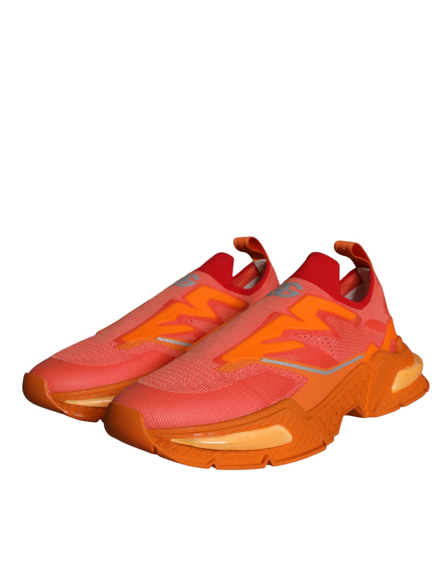 Dolce & Gabbana Orange Airmaster Low Top Herre Sneakers Sko