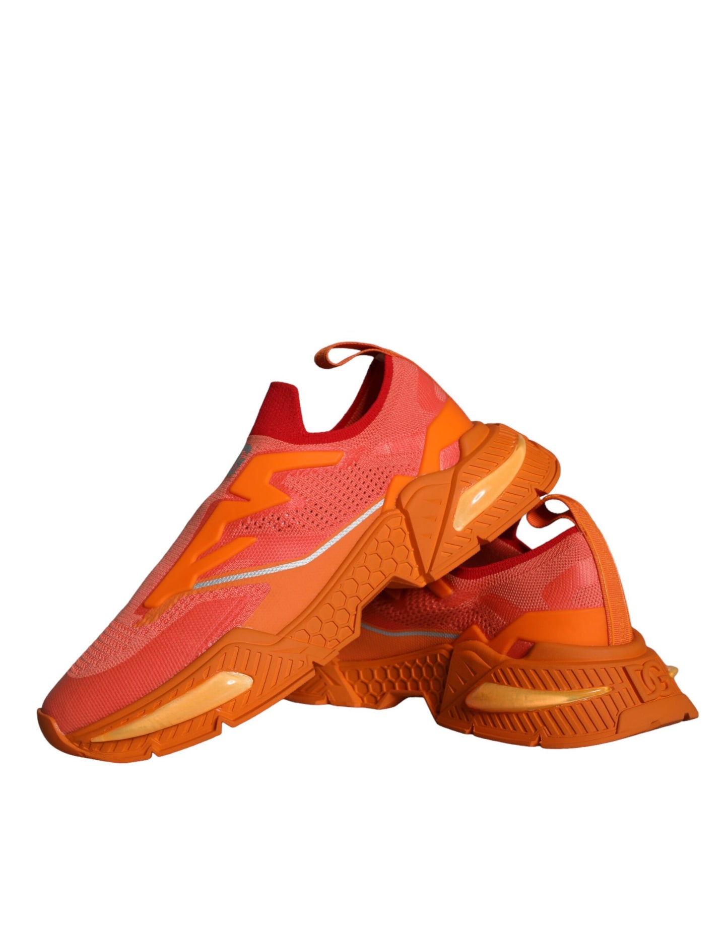 Dolce & Gabbana Orange Airmaster Low Top Herre Sneakers Sko