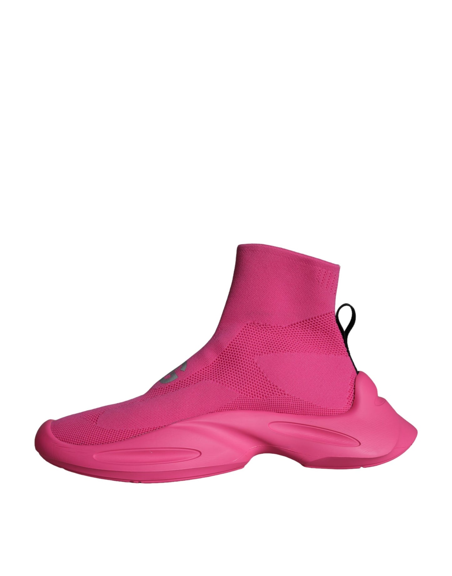Dolce & Gabbana Pink Logo Print Slip On Sokker Sneakers Sko
