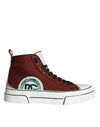 Dolce & Gabbana Flerfarvede Patchwork High Top Sneakersko