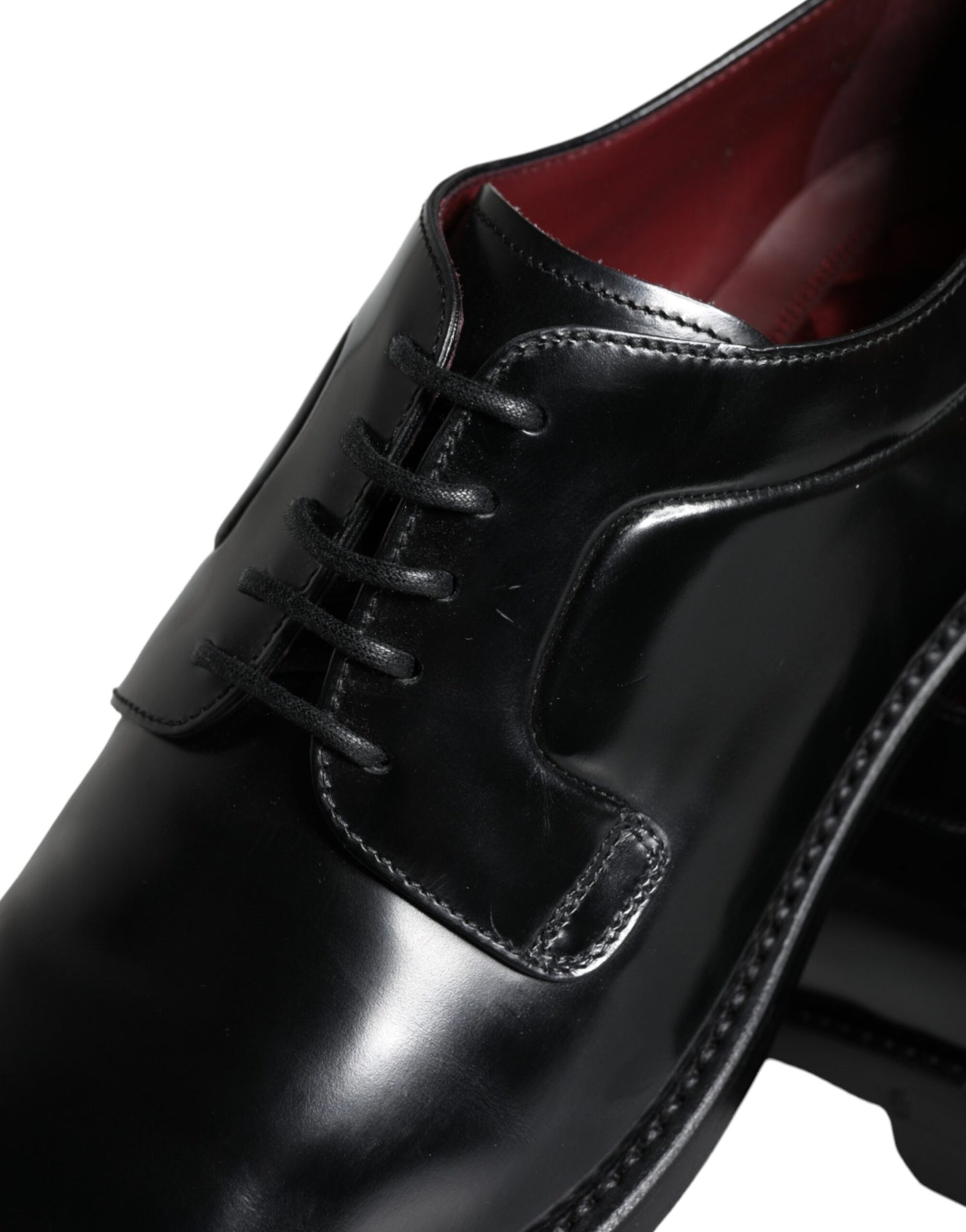Dolce & Gabbana Sorte Derby Sko i Kalveskind og Læder til Herrer