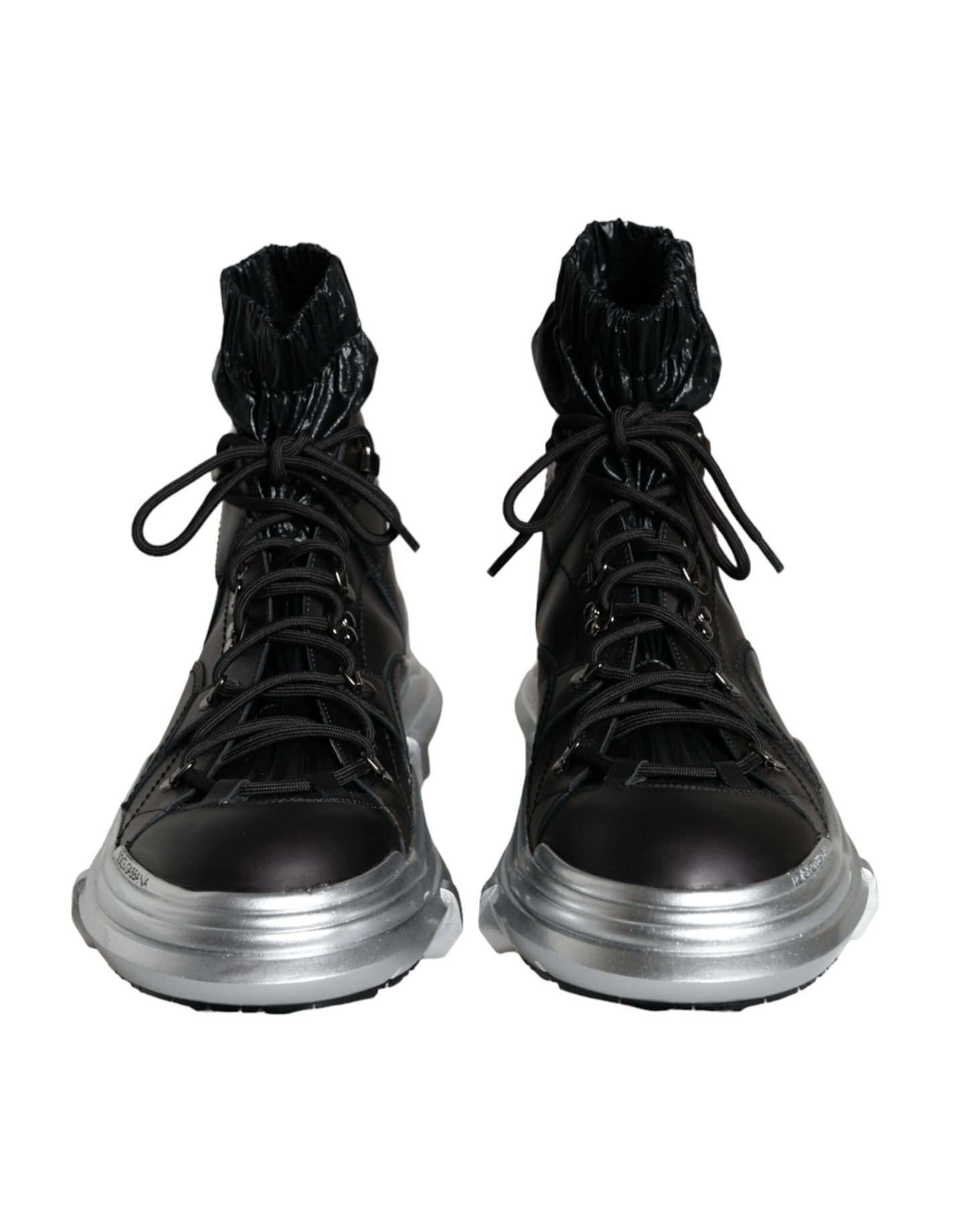 Dolce & Gabbana Sorte Nylon Galileo High Top Sneakers Sko