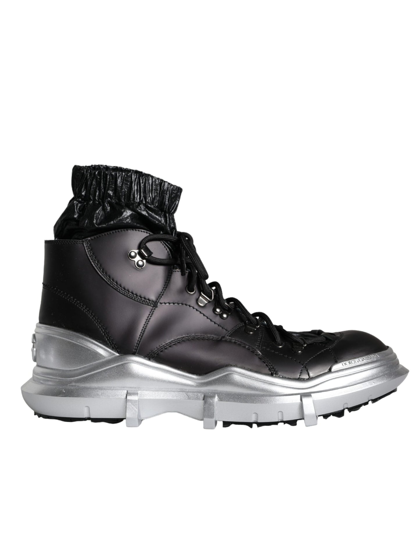 Dolce & Gabbana Sorte Nylon Galileo High Top Sneakers Sko