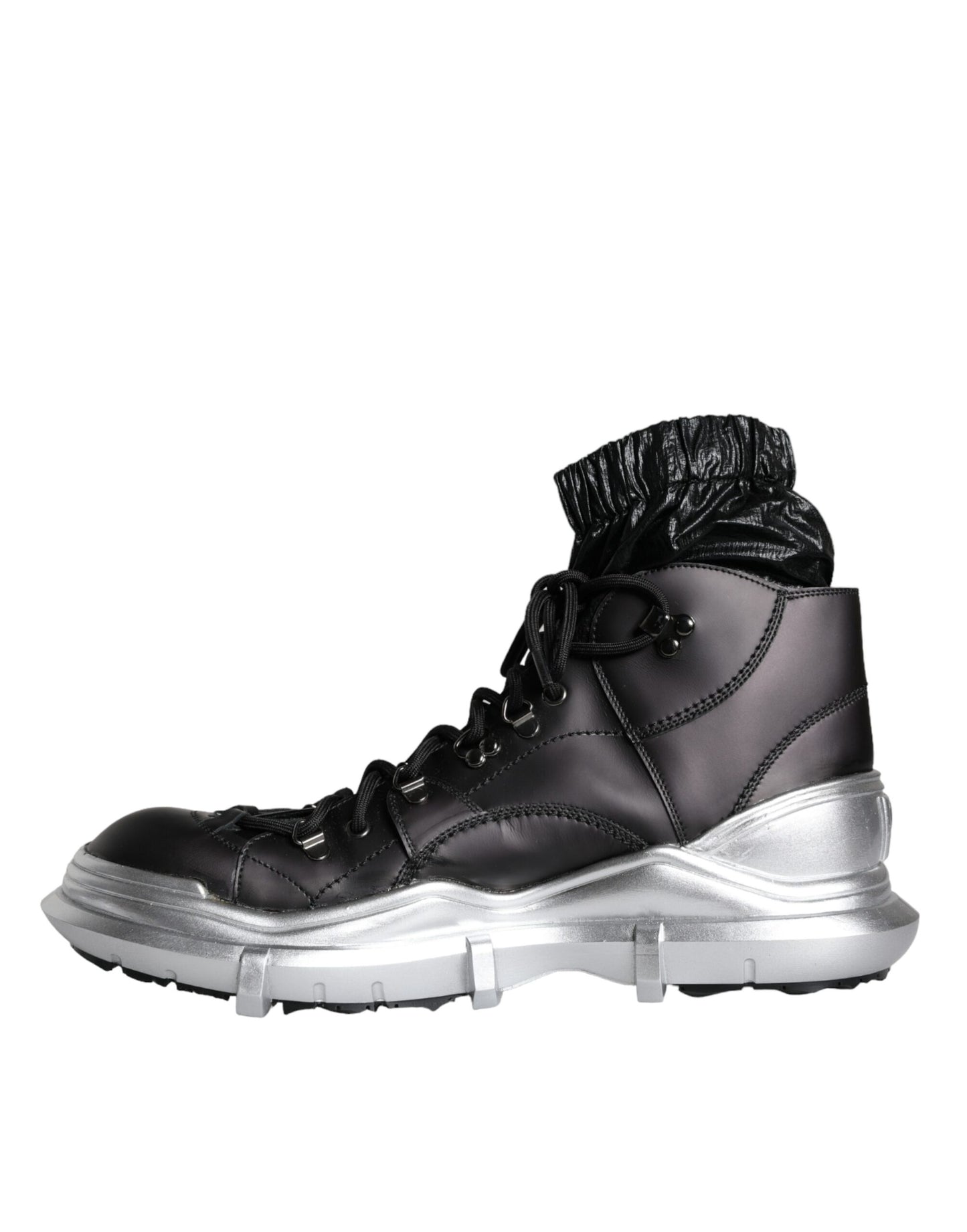 Dolce & Gabbana Sorte Nylon Galileo High Top Sneakers Sko