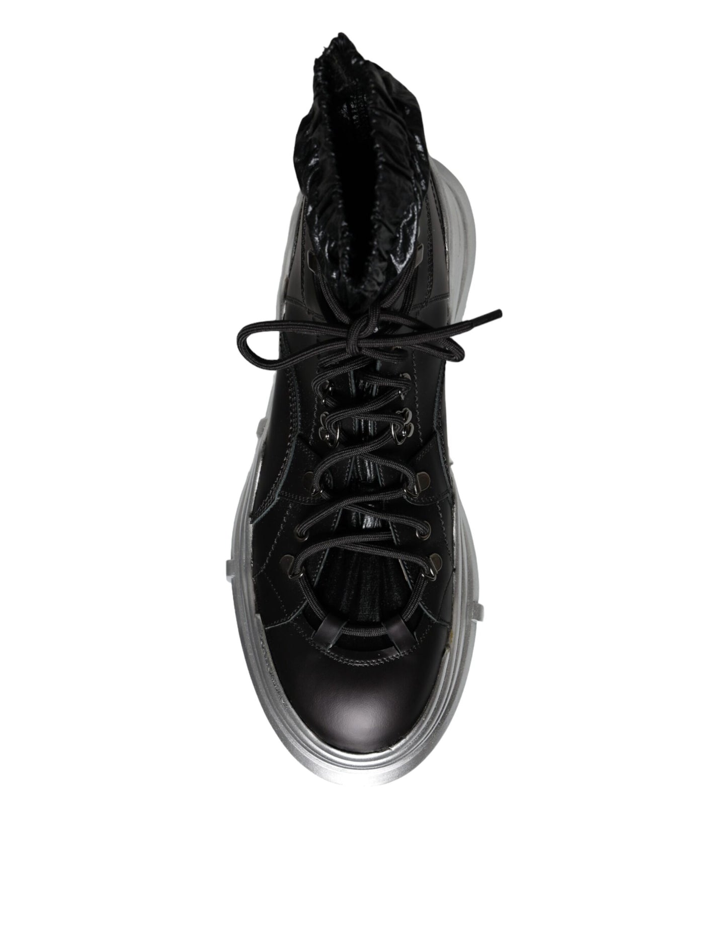 Dolce & Gabbana Sorte Nylon Galileo High Top Sneakers Sko