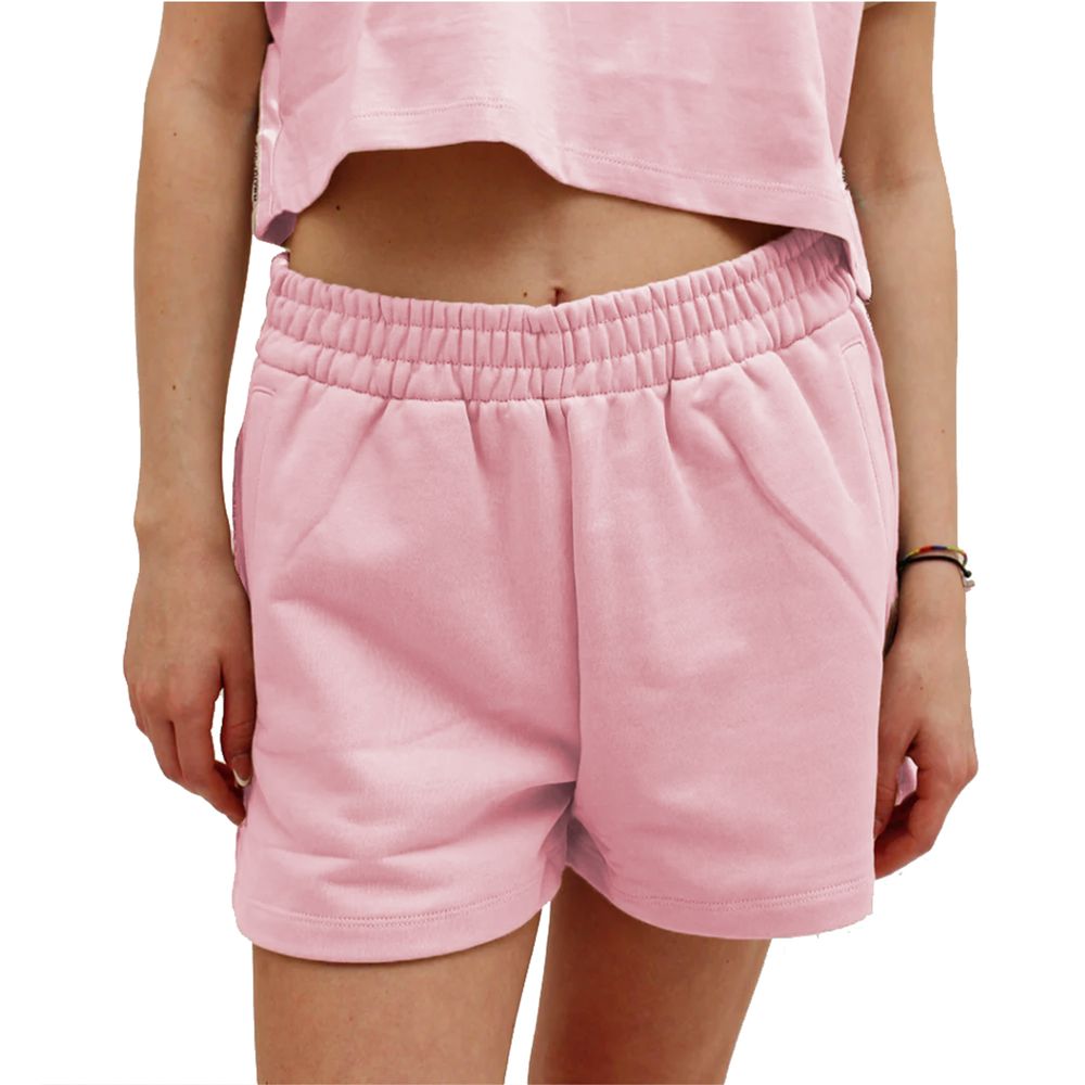 Comme Des Fuckdown lyserøde bomuldsshorts