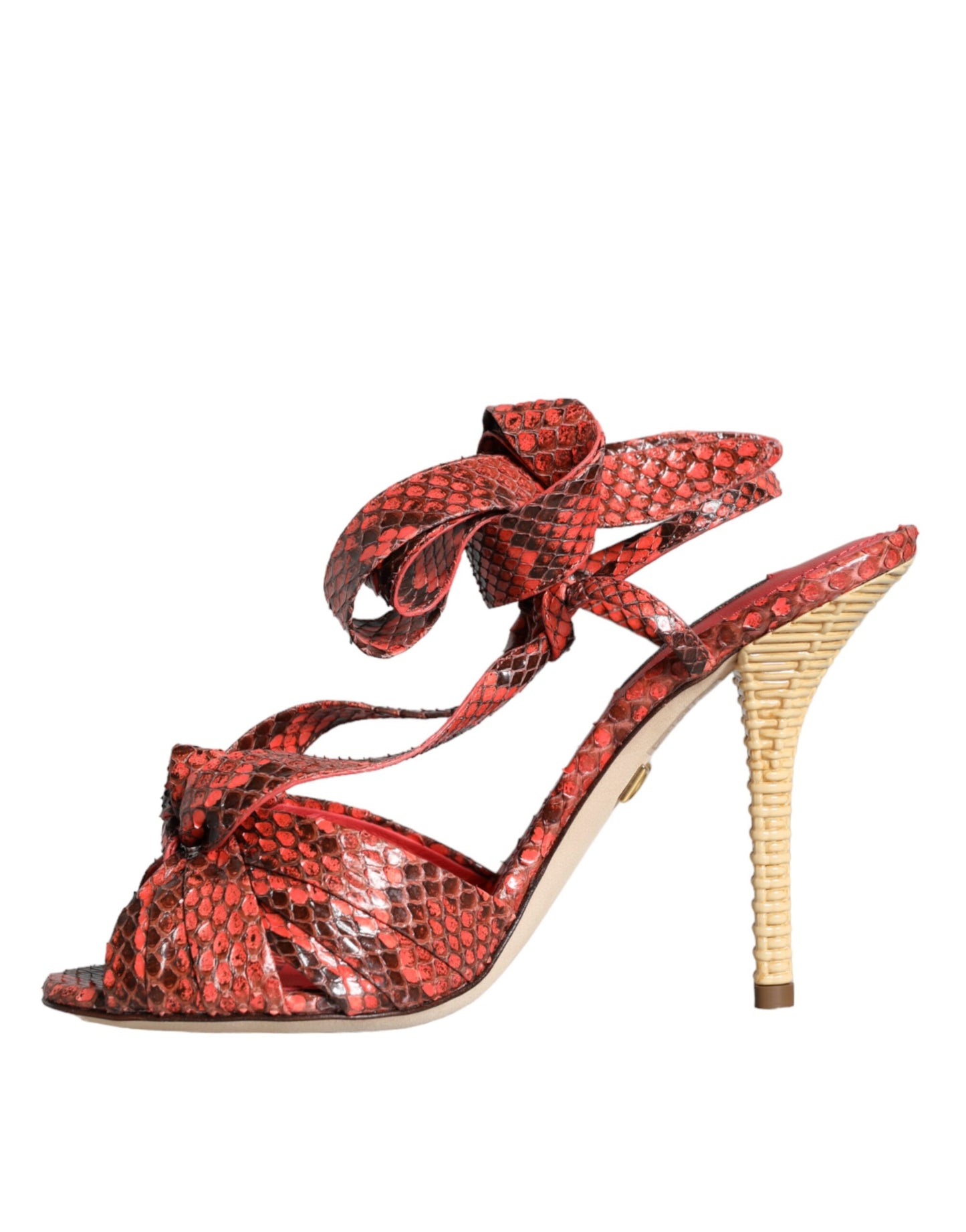 Dolce & Gabbana Koral Eksotiske Læder Sandaler Sko
