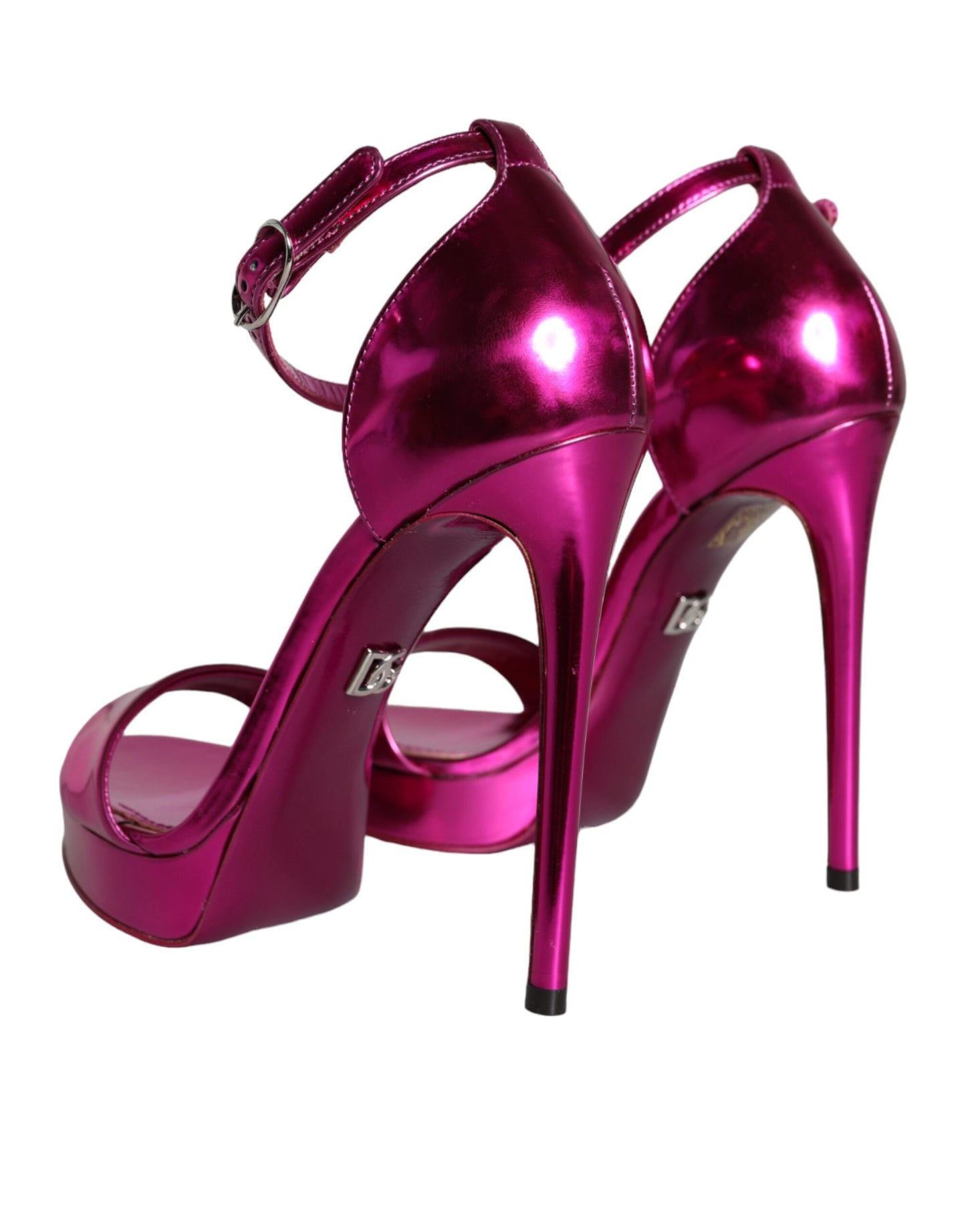 Dolce & Gabbana Fuchsia KEIRA Hæle Ankelrem Sandaler Sko