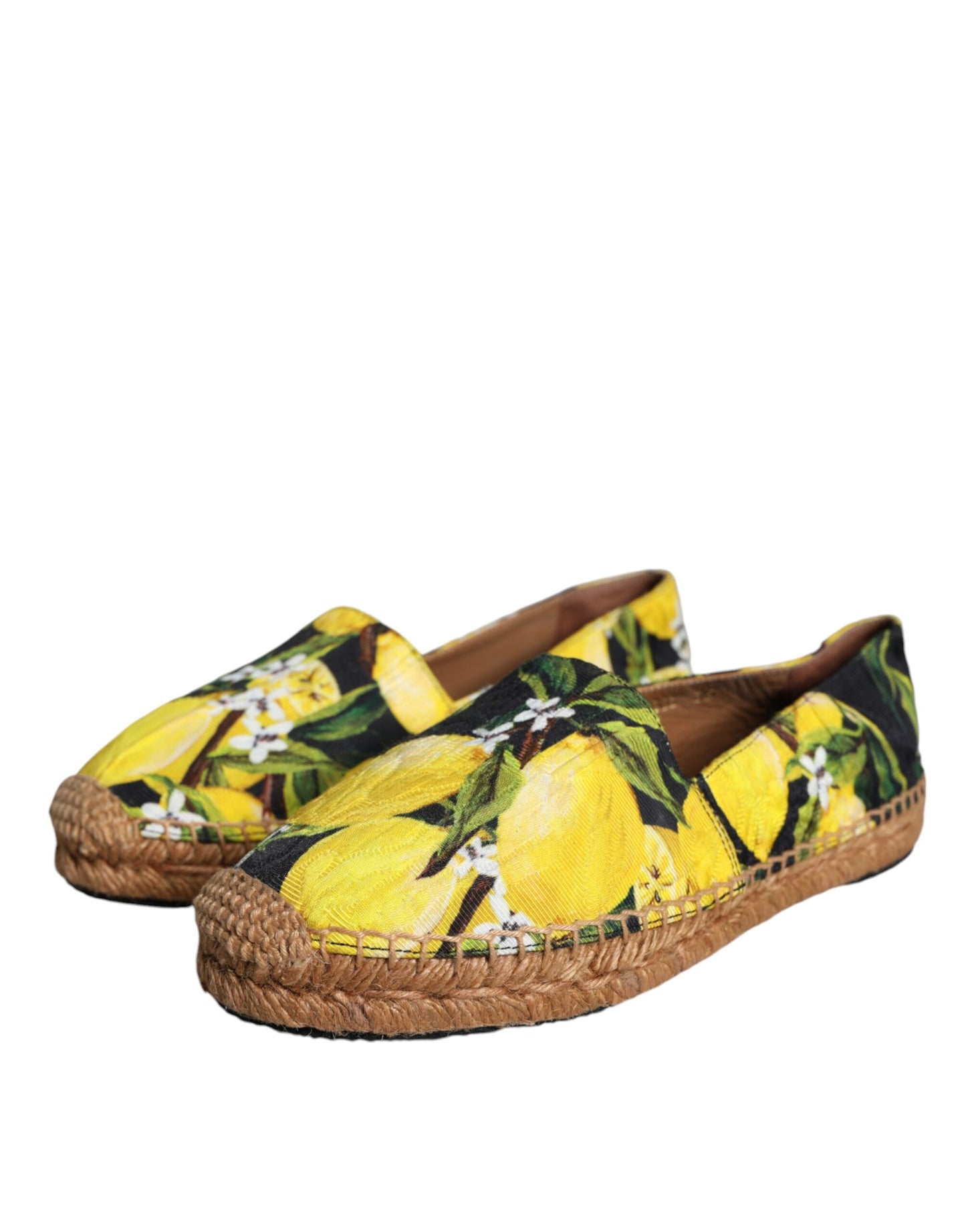 Dolce & Gabbana Flerfarvede Citron Slip On Espadriller Sko