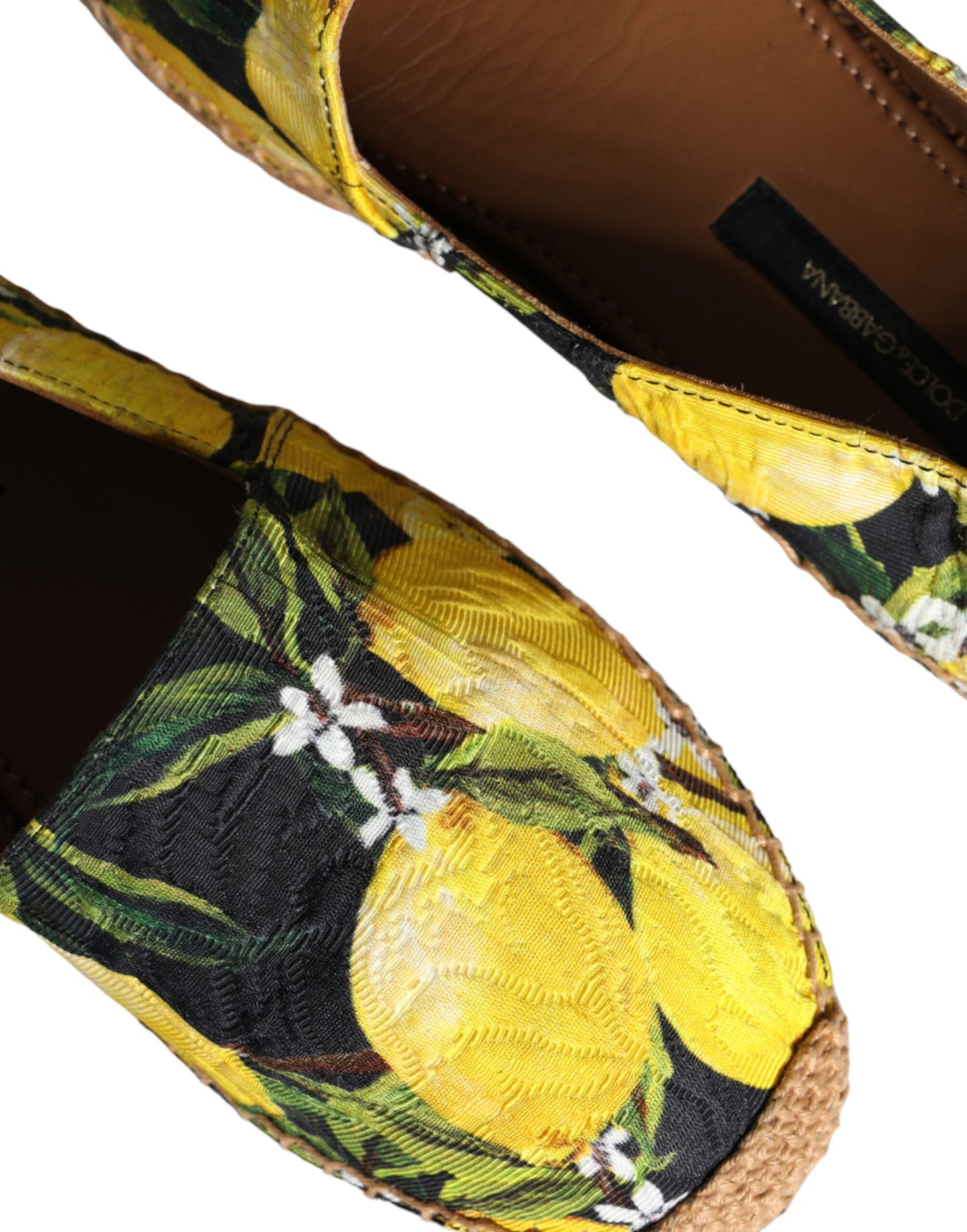 Dolce & Gabbana Flerfarvede Citron Slip On Espadriller Sko