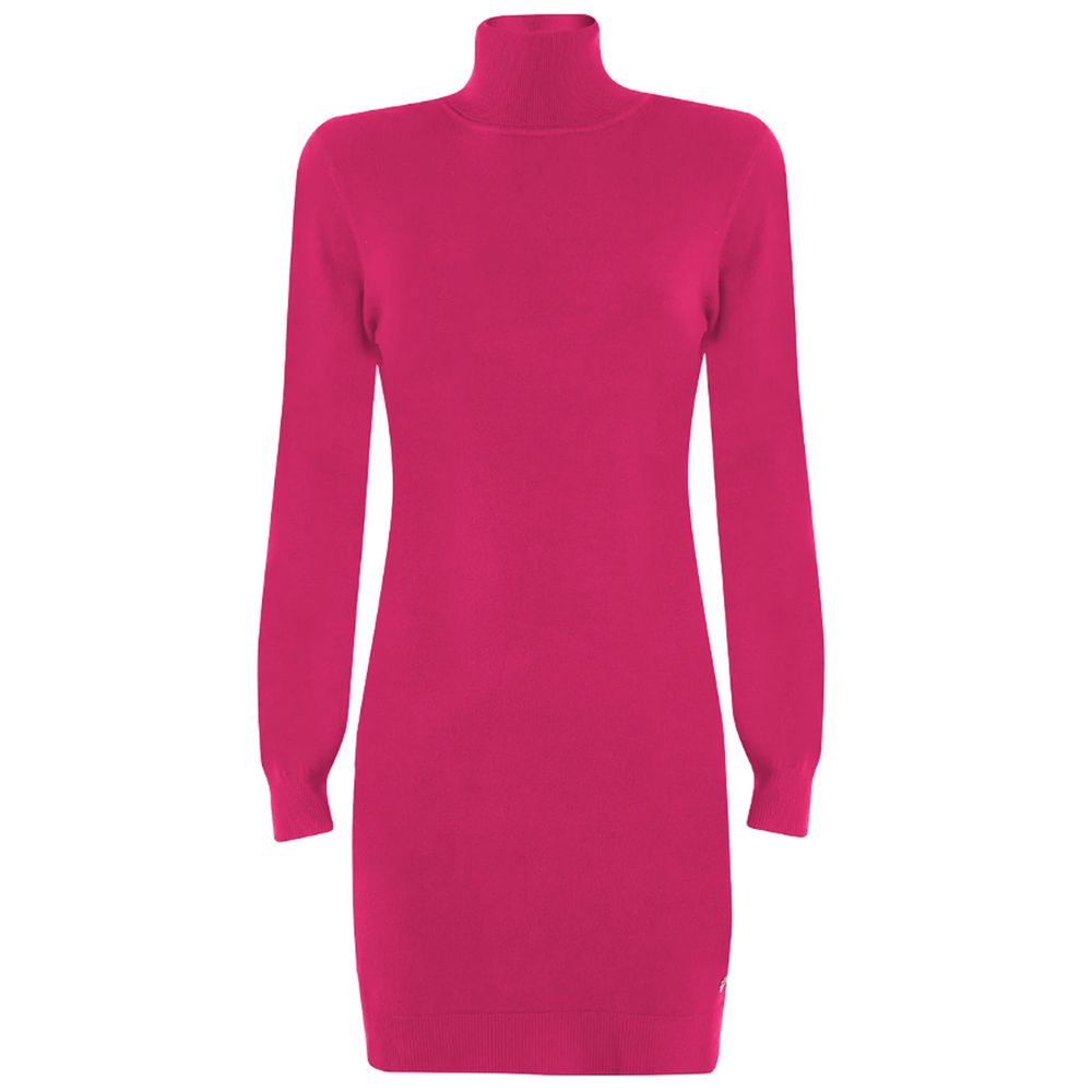 Yes Zee Fuchsia Viskose Kjole