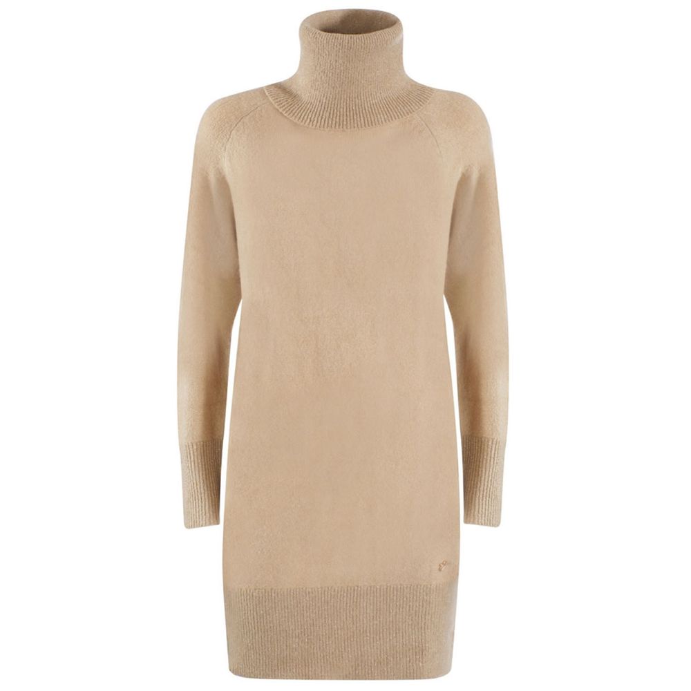 Yes Zee Beige Viskose Kjole
