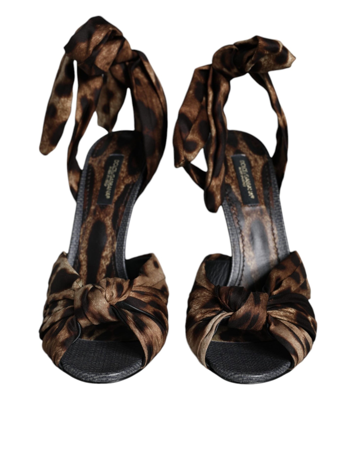 Dolce & Gabbana Brune Leopard Keira Hæle Sandaler Sko