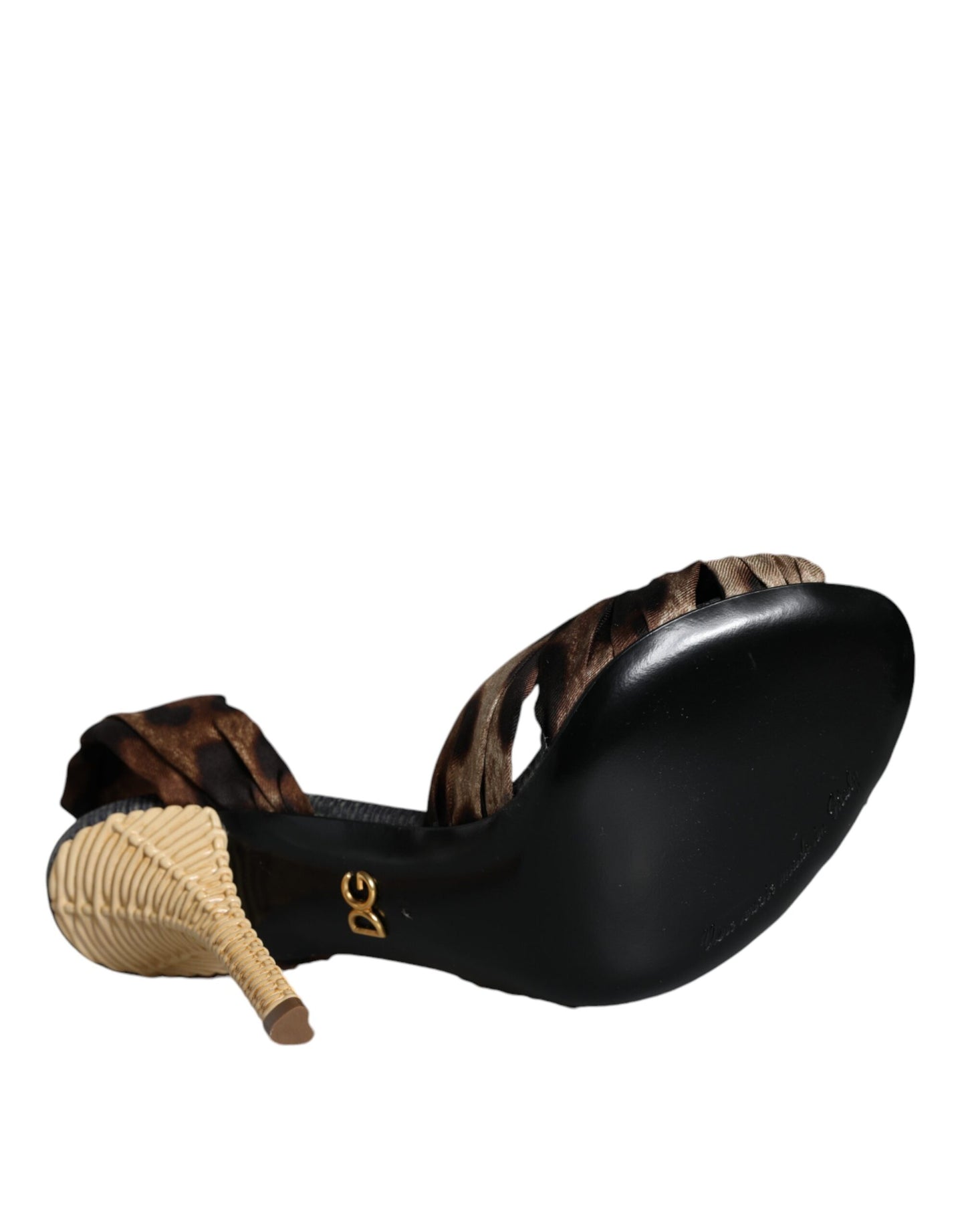 Dolce & Gabbana Brune Leopard Keira Hæle Sandaler Sko