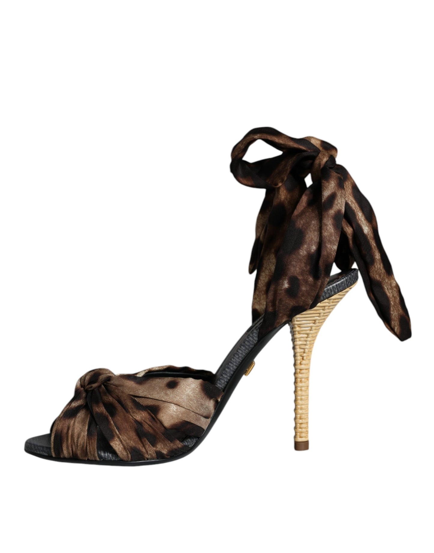 Dolce & Gabbana Brune Leopard Keira Hæle Sandaler Sko