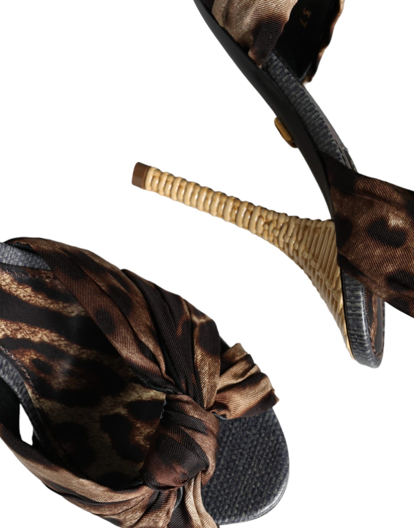 Dolce & Gabbana Brune Leopard Keira Hæle Sandaler Sko