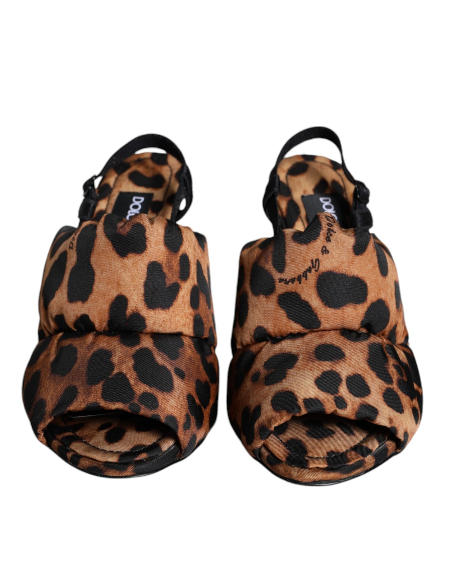 Dolce & Gabbana Brune Leopard Keira Slingback Sandaler Sko