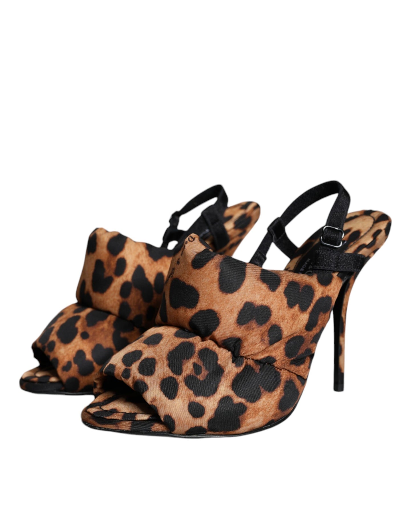 Dolce & Gabbana Brune Leopard Keira Slingback Sandaler Sko