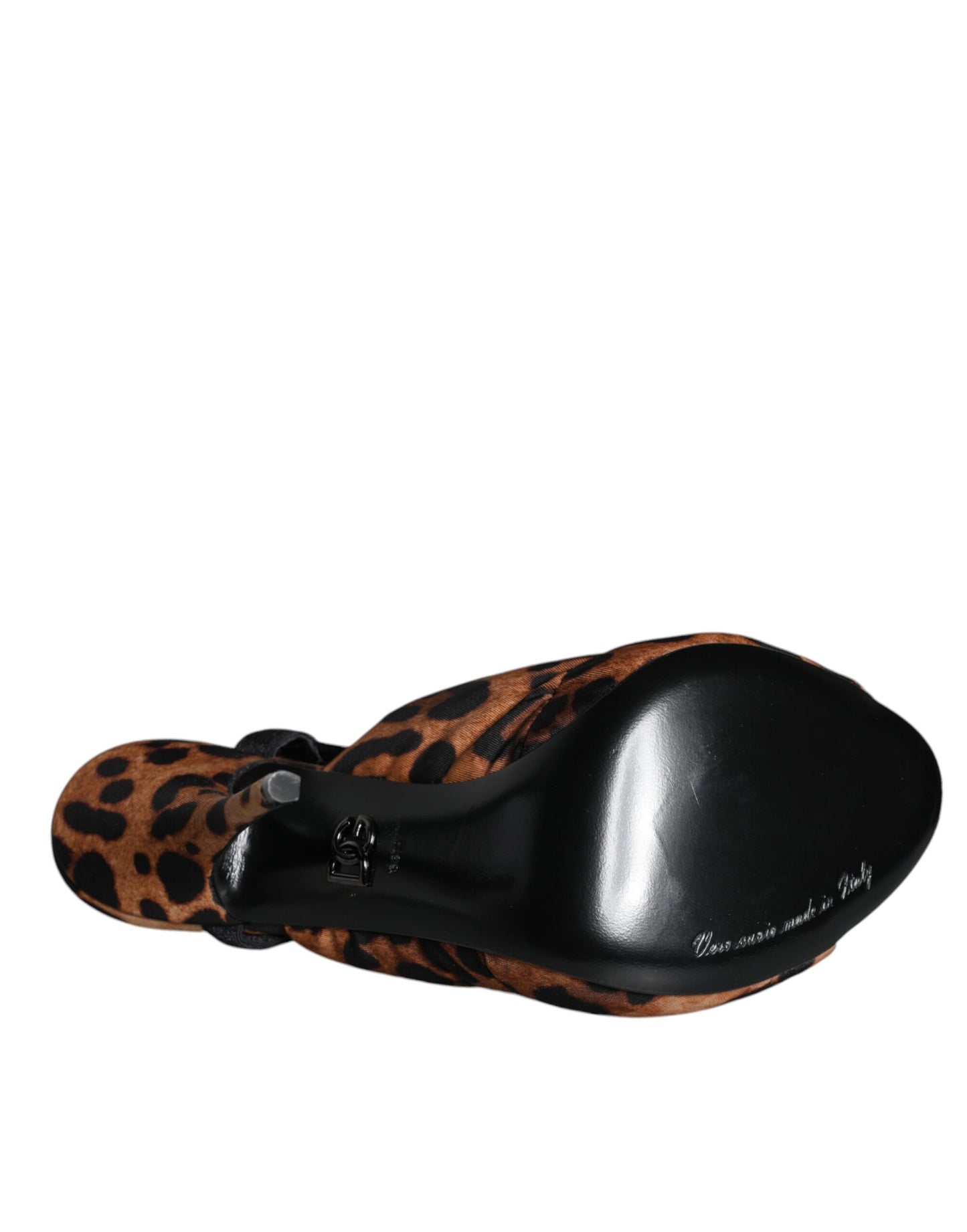 Dolce & Gabbana Brune Leopard Keira Slingback Sandaler Sko