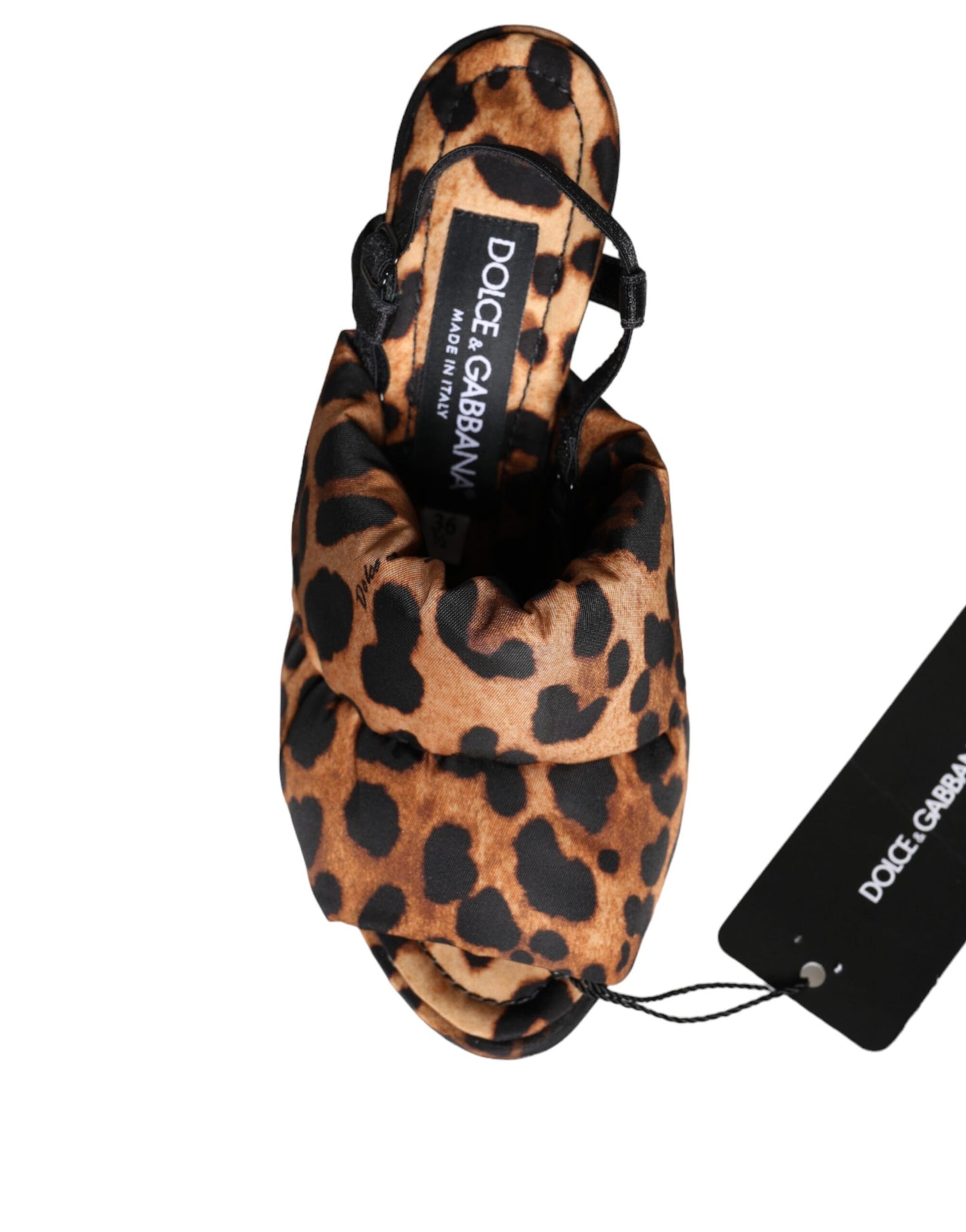 Dolce & Gabbana Brune Leopard Keira Slingback Sandaler Sko