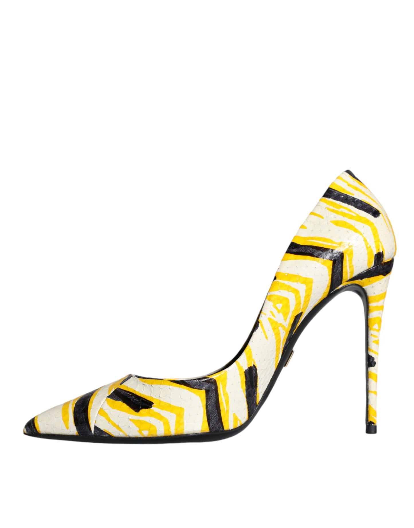 Dolce & Gabbana Flerfarvede Stribede Læder Højhælede Pumps Sko