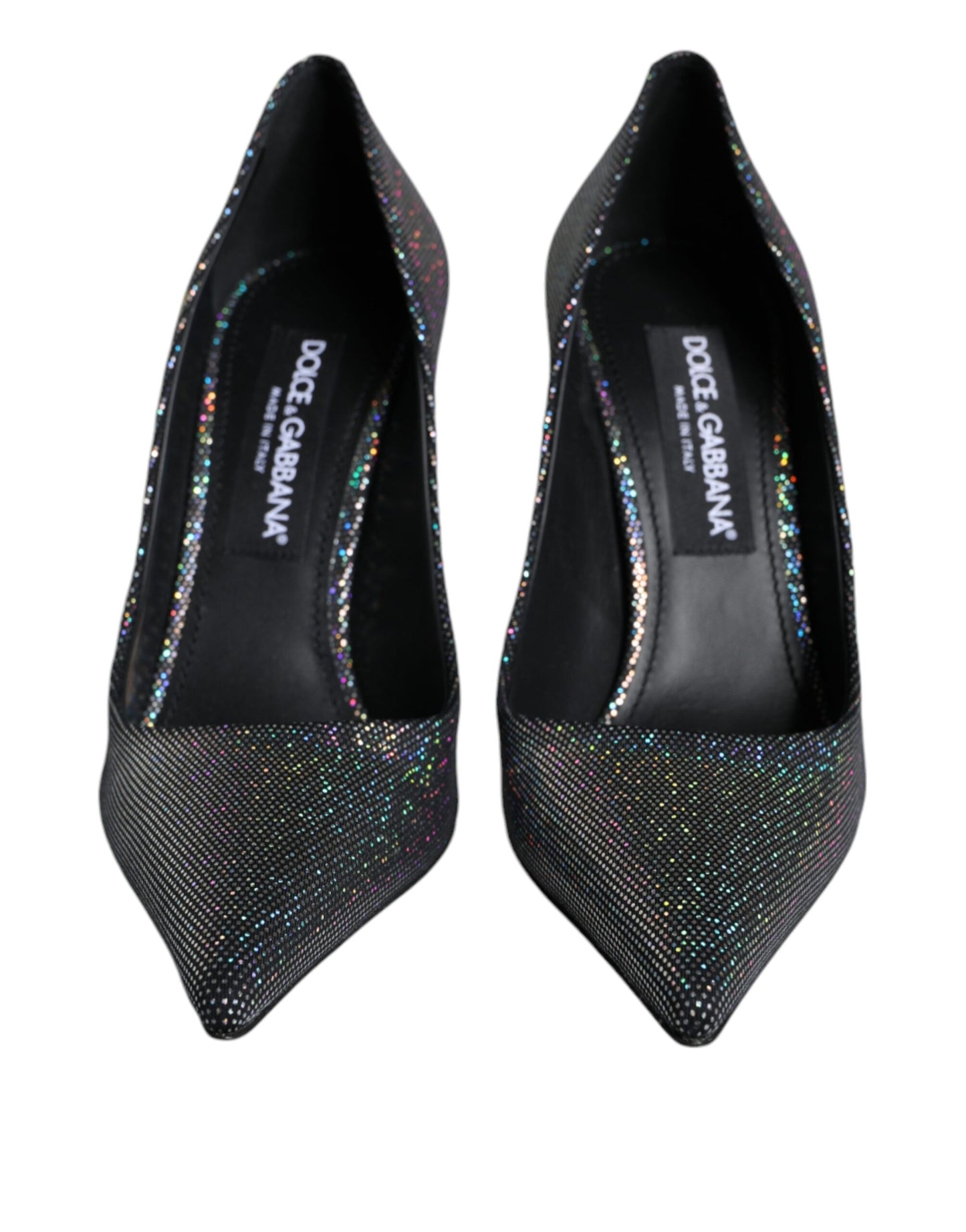 Dolce & Gabbana Flerfarvede Strass Læder Hæle Pumps Sko