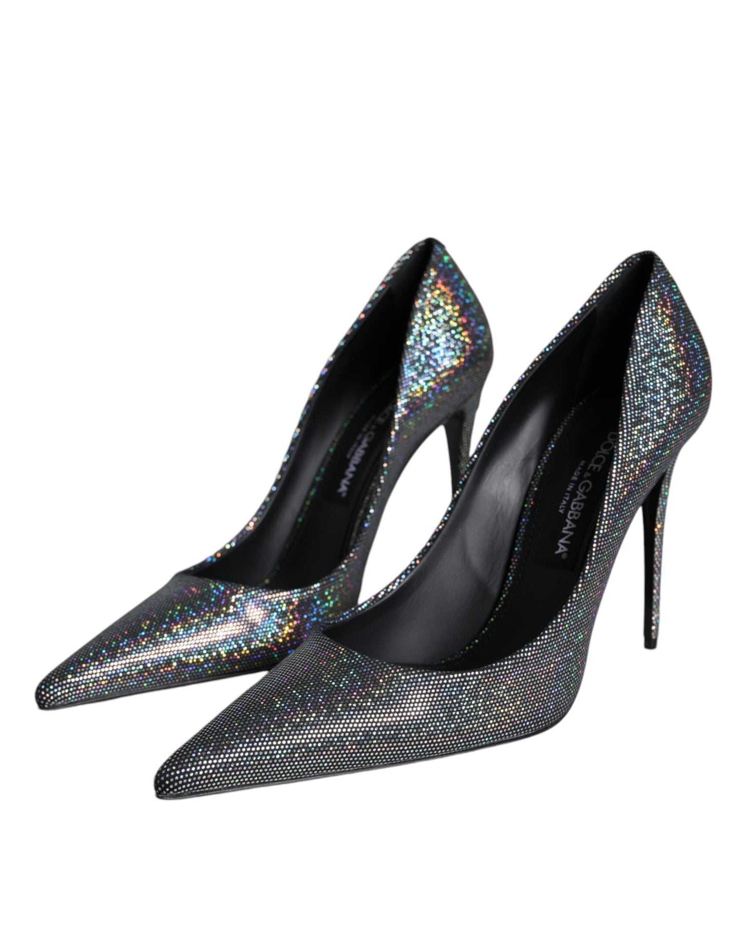 Dolce & Gabbana Flerfarvede Strass Læder Hæle Pumps Sko