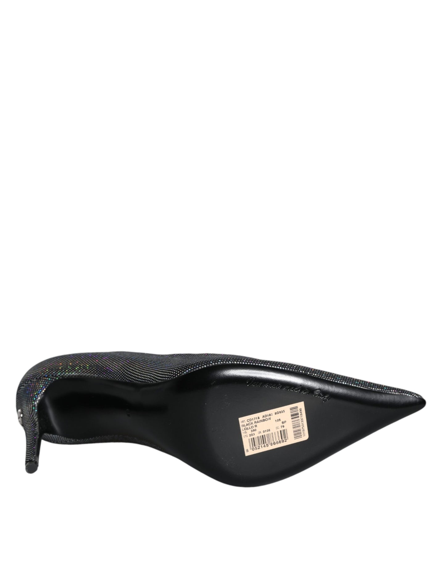 Dolce & Gabbana Flerfarvede Strass Læder Hæle Pumps Sko