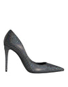 Dolce & Gabbana Flerfarvede Strass Læder Hæle Pumps Sko