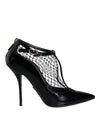 Dolce & Gabbana Sorte Mesh Laklæder Pumps Sko
