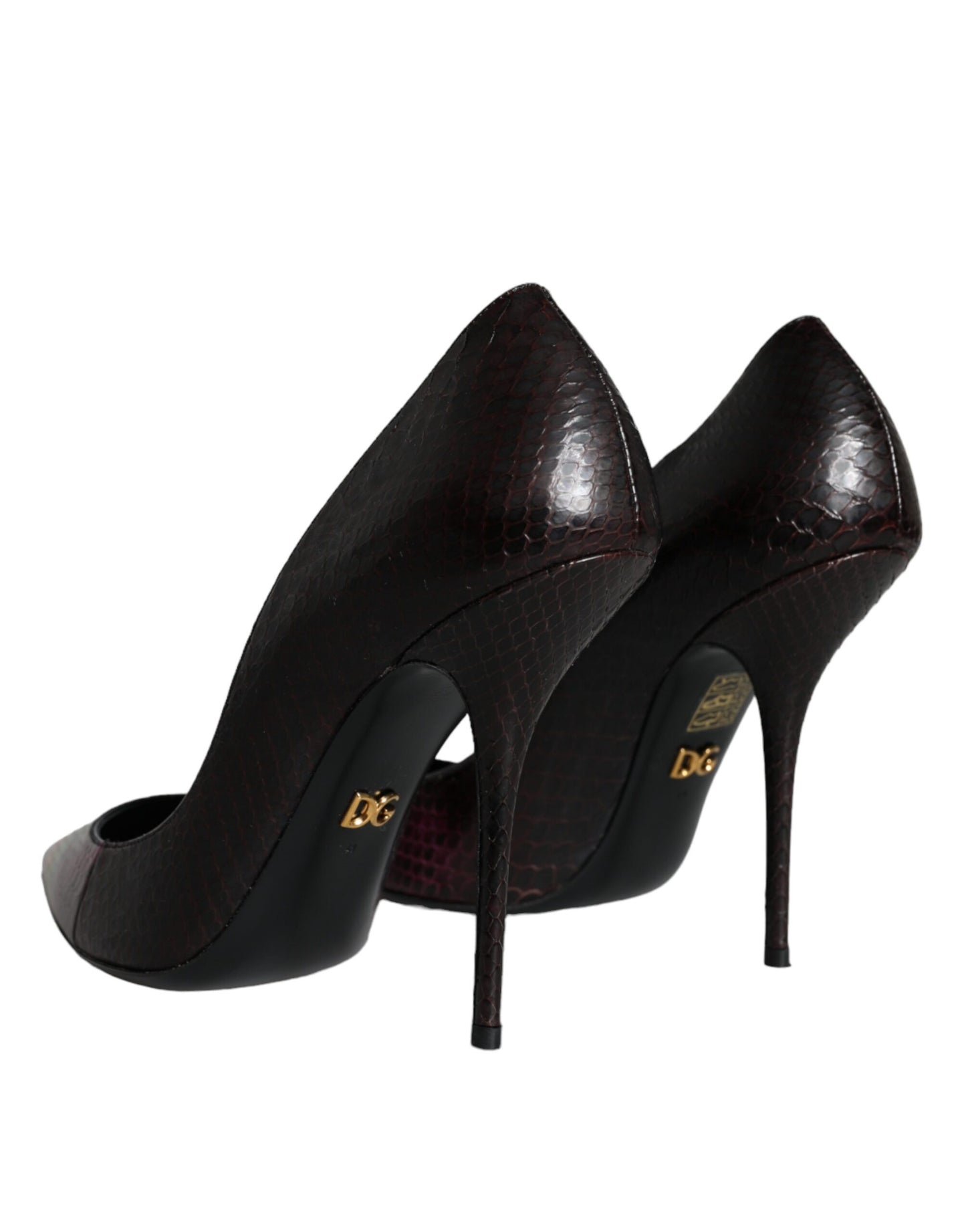 Dolce & Gabbana Flerfarvede Eksotisk Læder Hæle Pumps Sko