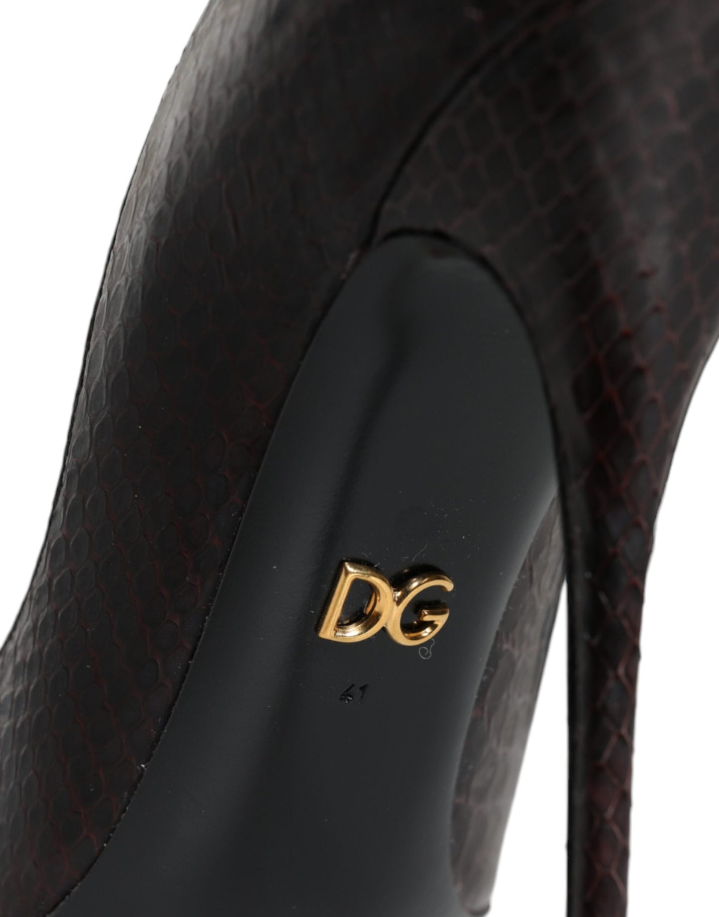 Dolce & Gabbana Flerfarvede Eksotisk Læder Hæle Pumps Sko